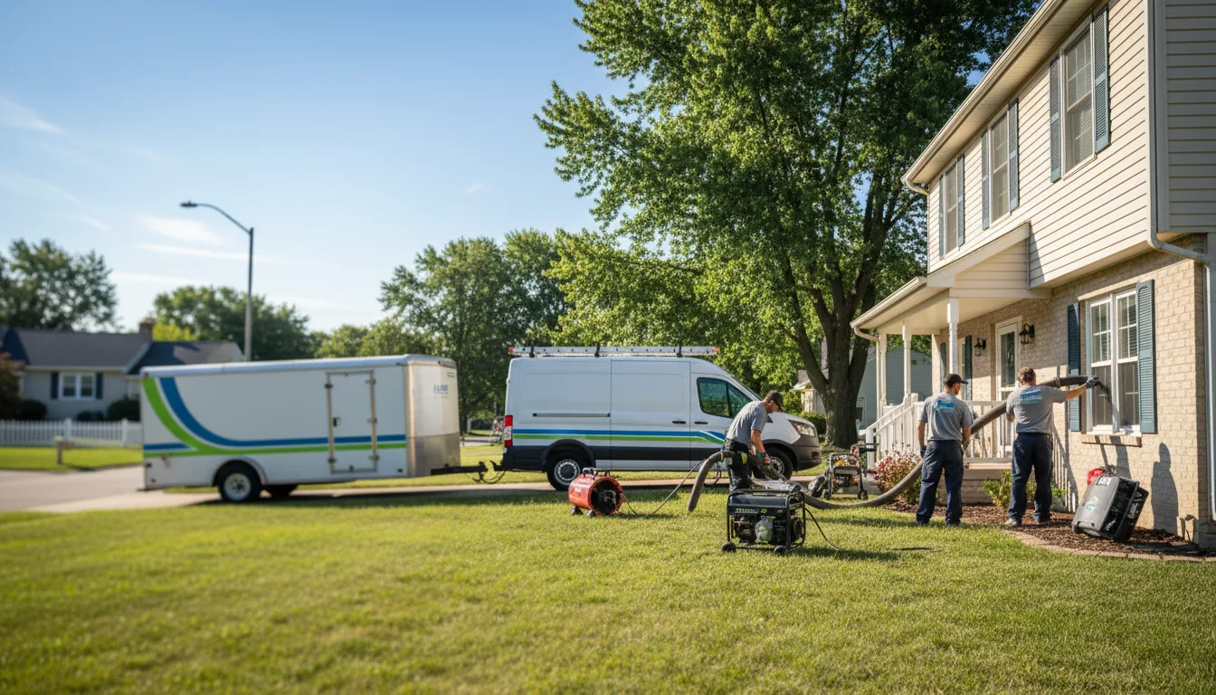 Flooded Basement Restoration And Cleanup With Repair in Breedsville, MI near me